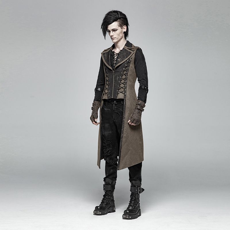 Stay Here Waistcoat Bruin