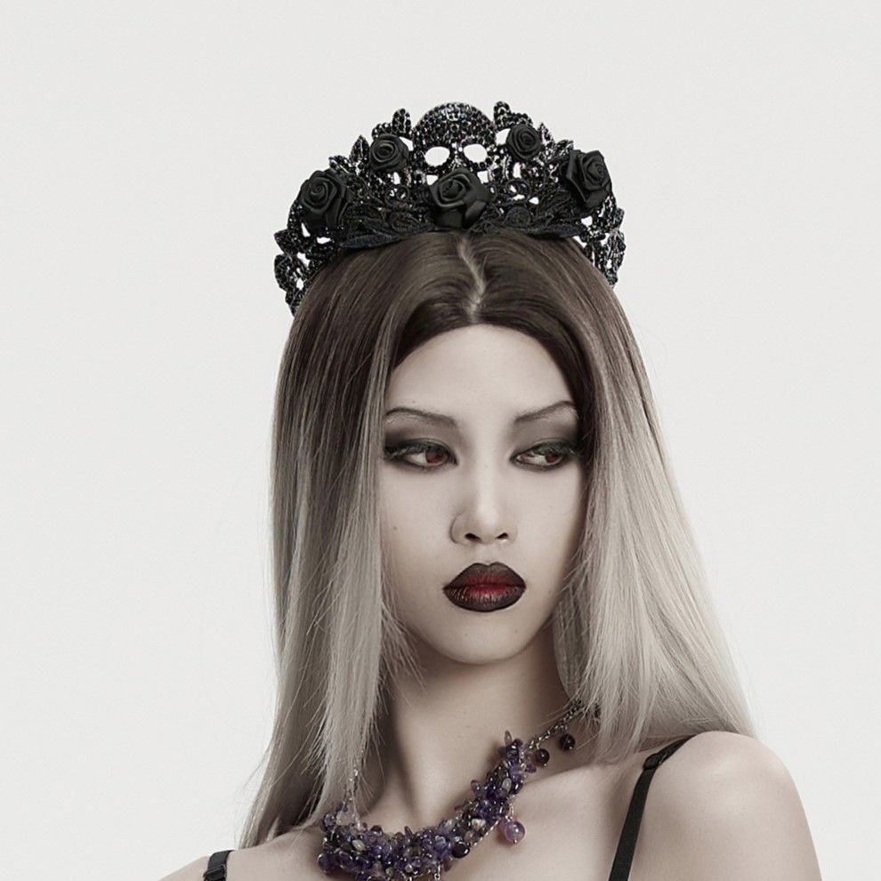 Skull & Roses Tiara Crown