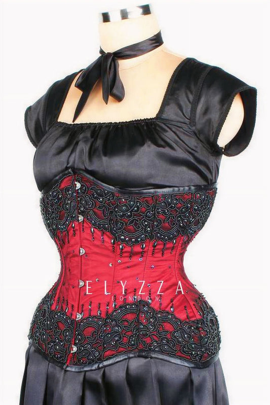 Couture Underbust Korset Rood