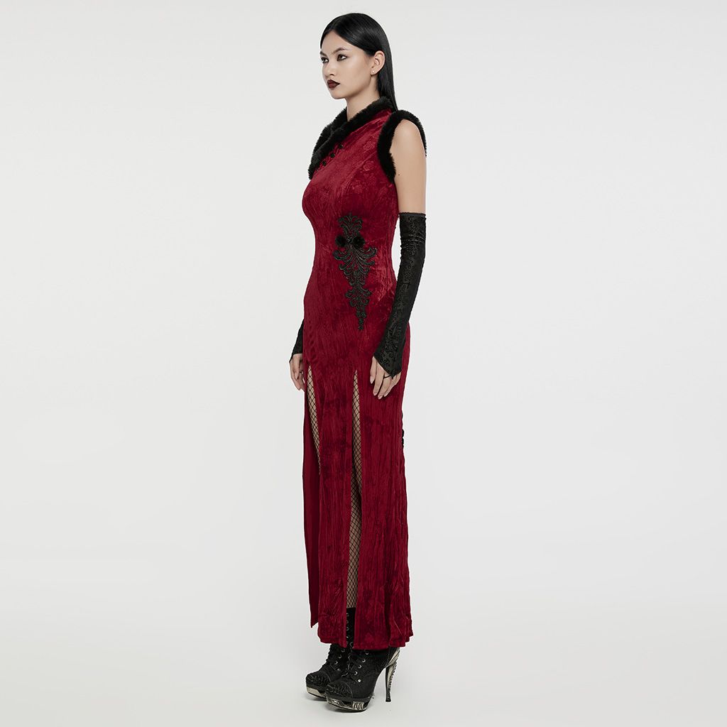 Geisha Jurk Rood - Zwart