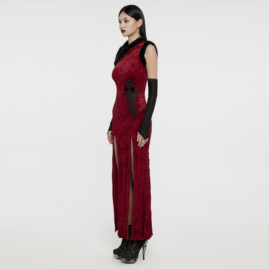 Geisha Jurk Rood - Zwart