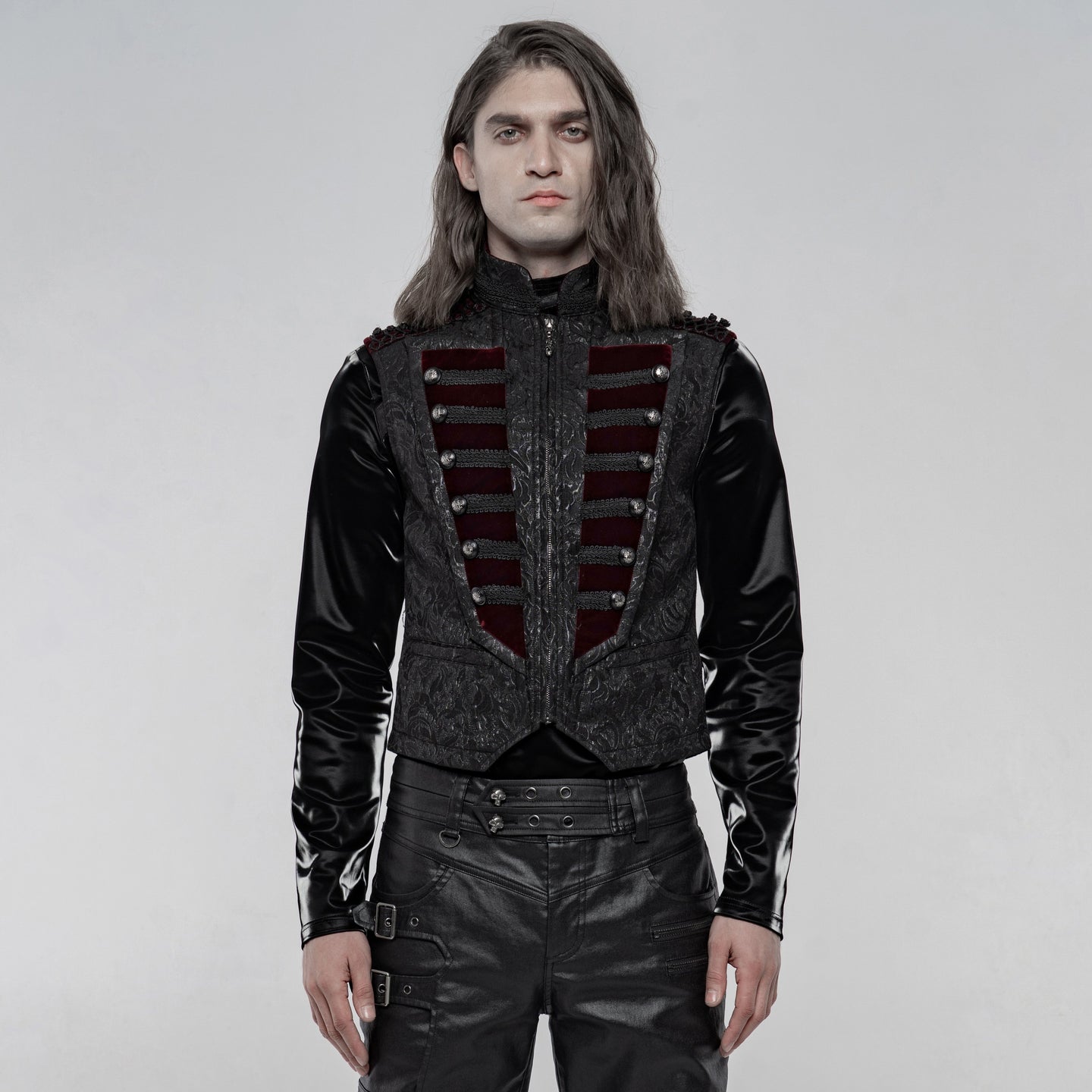 Constant Waistcoat Zwart/Rood