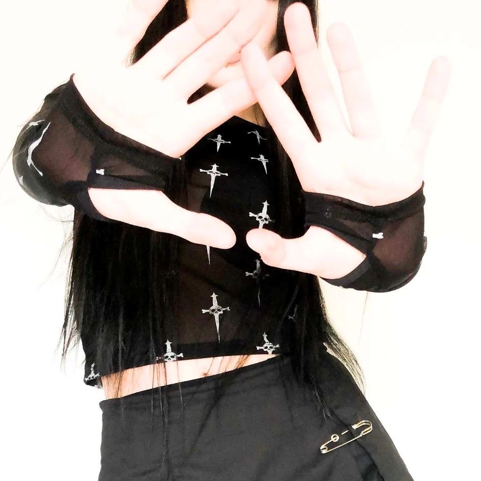 Lip Service Dagger Print Top