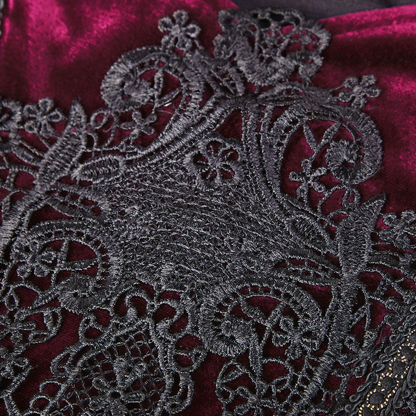 No Illusions Jurk Bordeaux