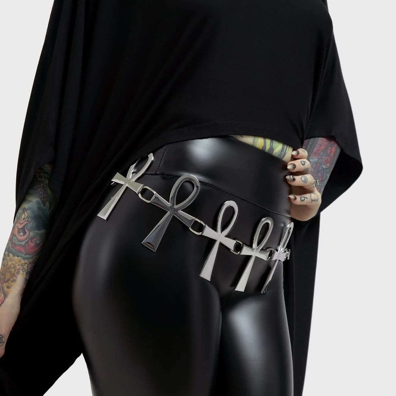 Killstar Xena Ankh Riem Zilver