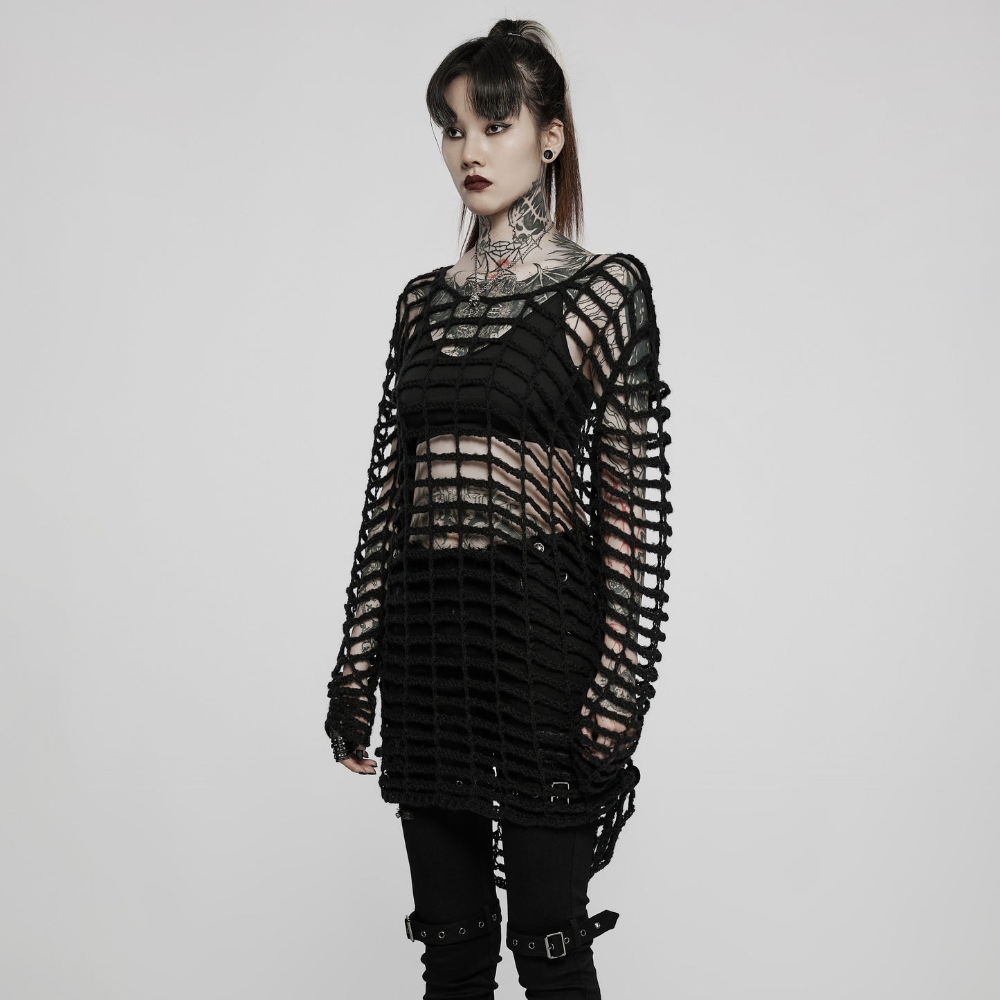 Caged Long Sleeve Top