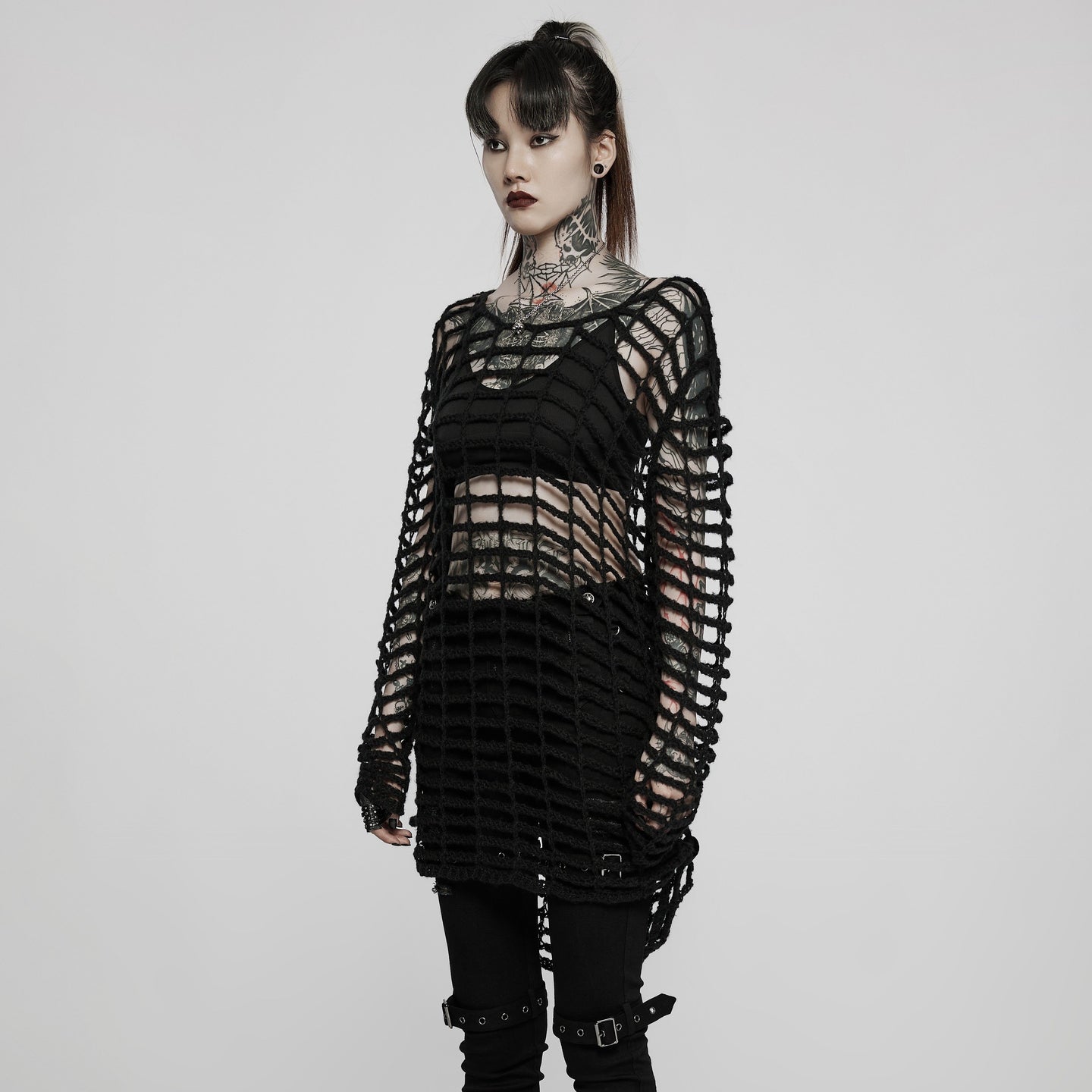 Caged Long Sleeve Top