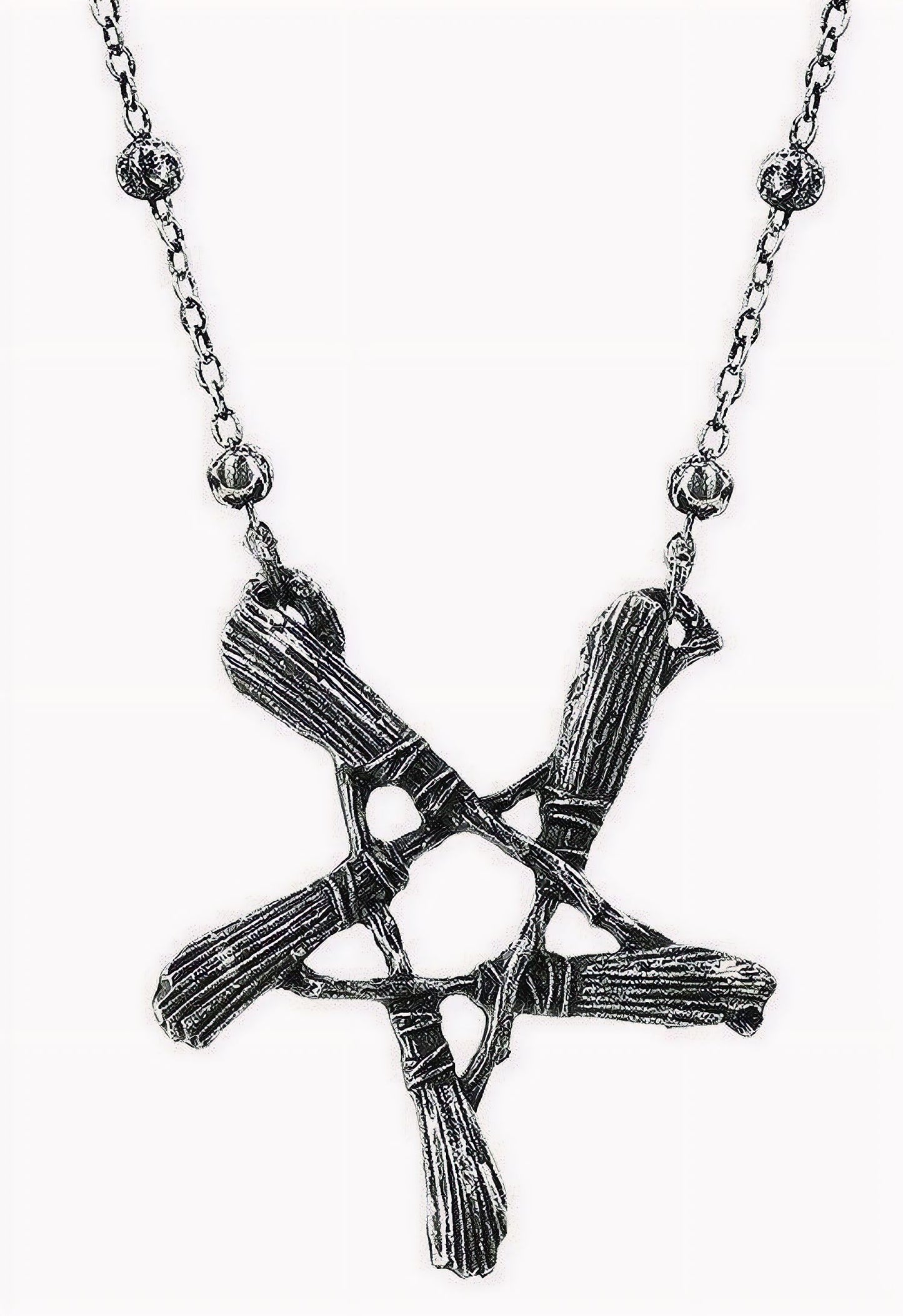 Broom Pentagram Hanger - Halsketting