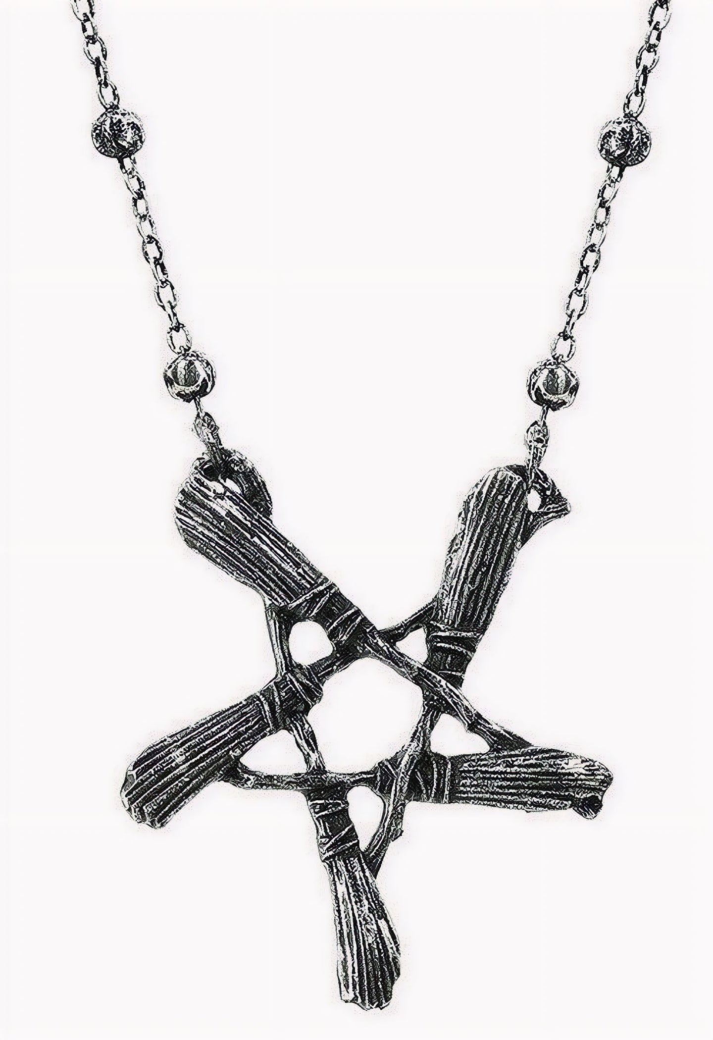 Broom Pentagram Hanger - Halsketting