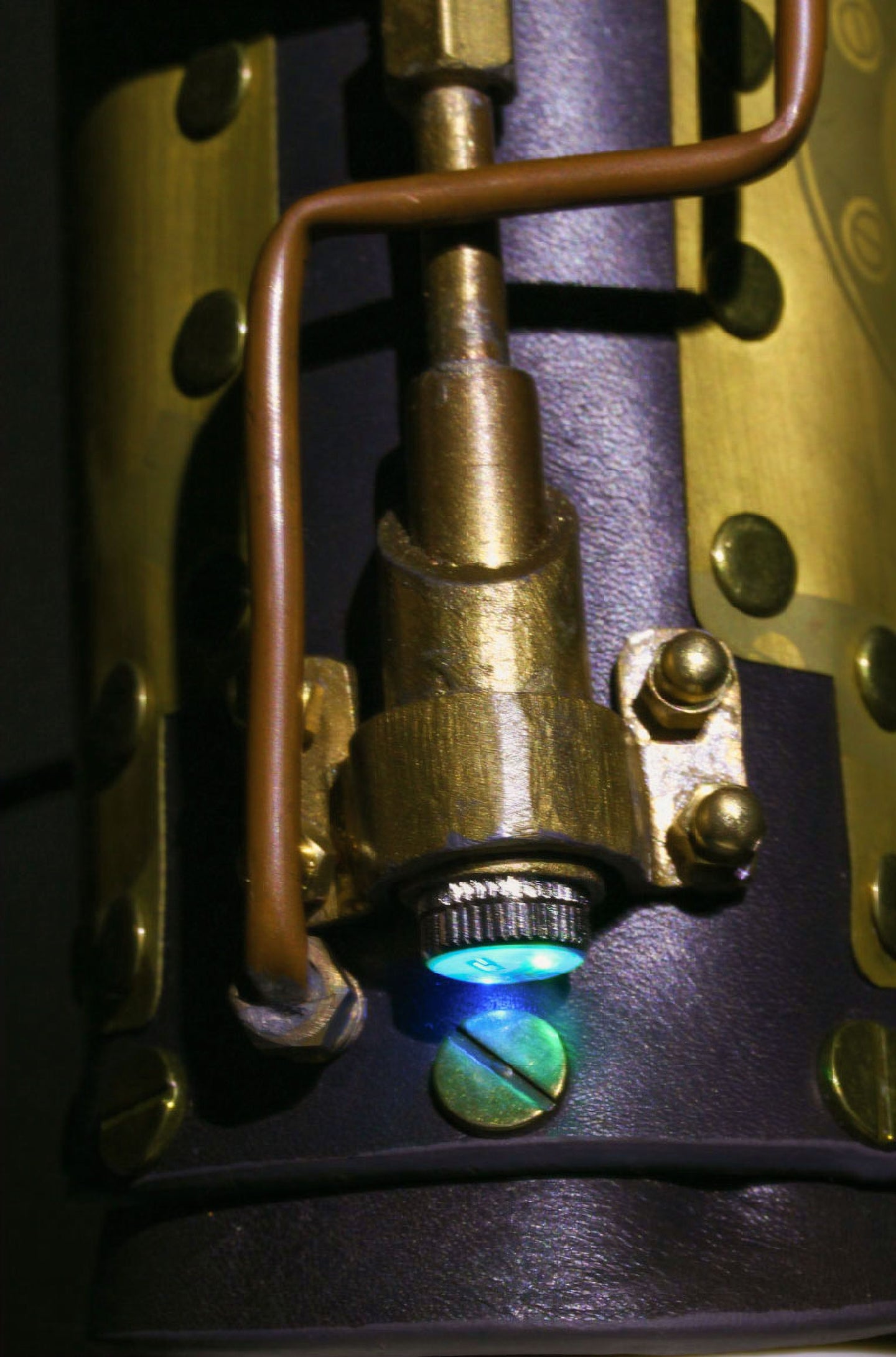 Steampunk Arm Guard Donkerbruin