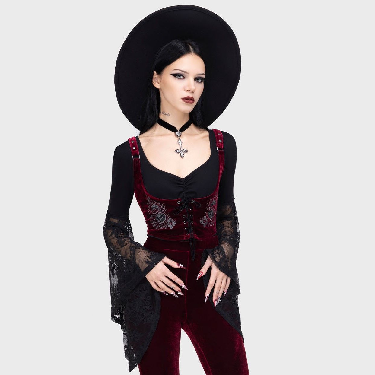 A Devil's Rose Underbust Corset Top