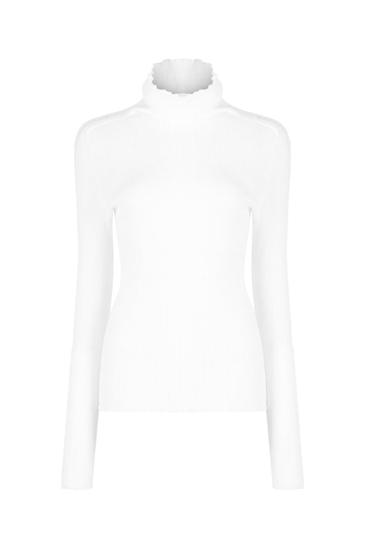 Distance Long Sleeve Top Wit