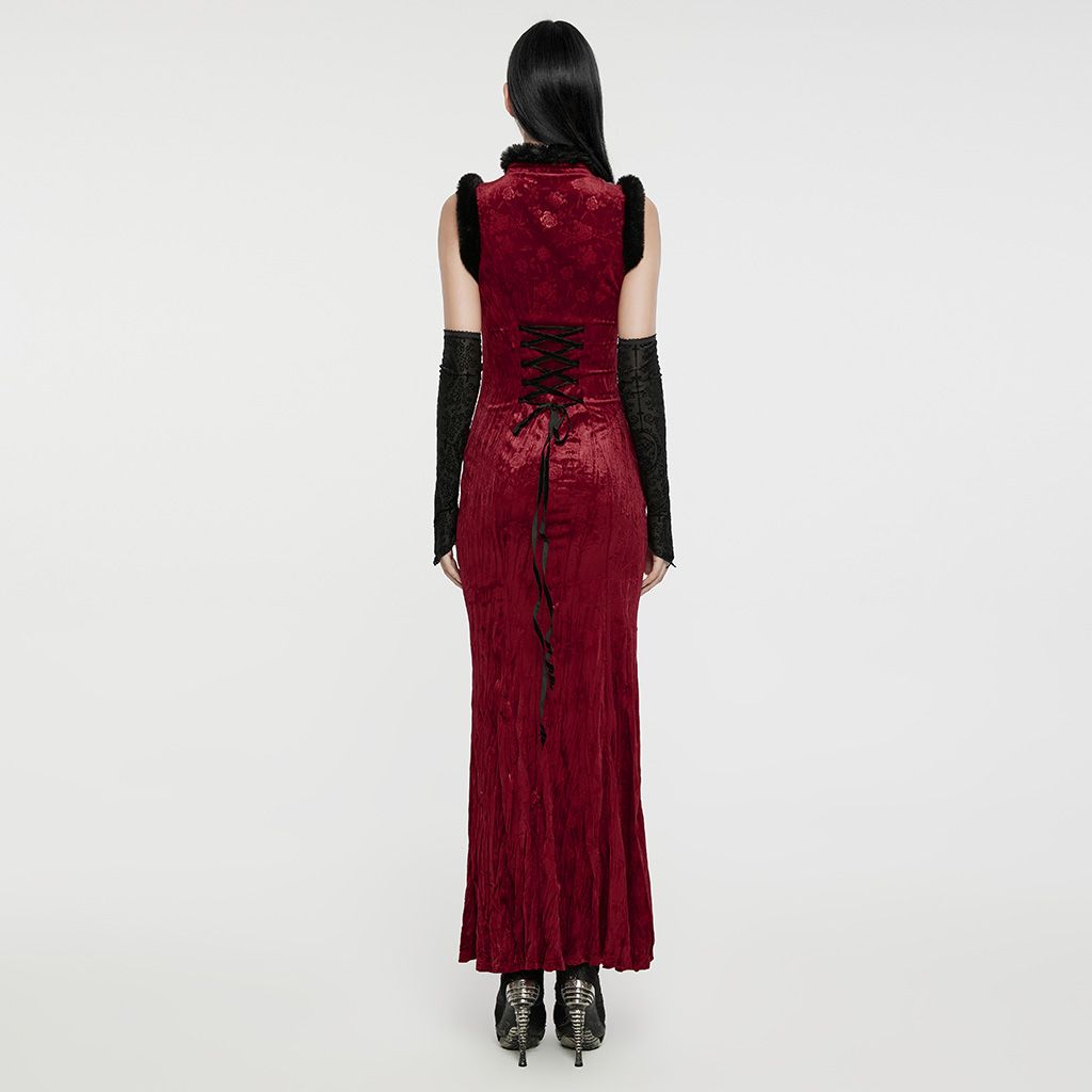 Geisha Jurk Rood - Zwart