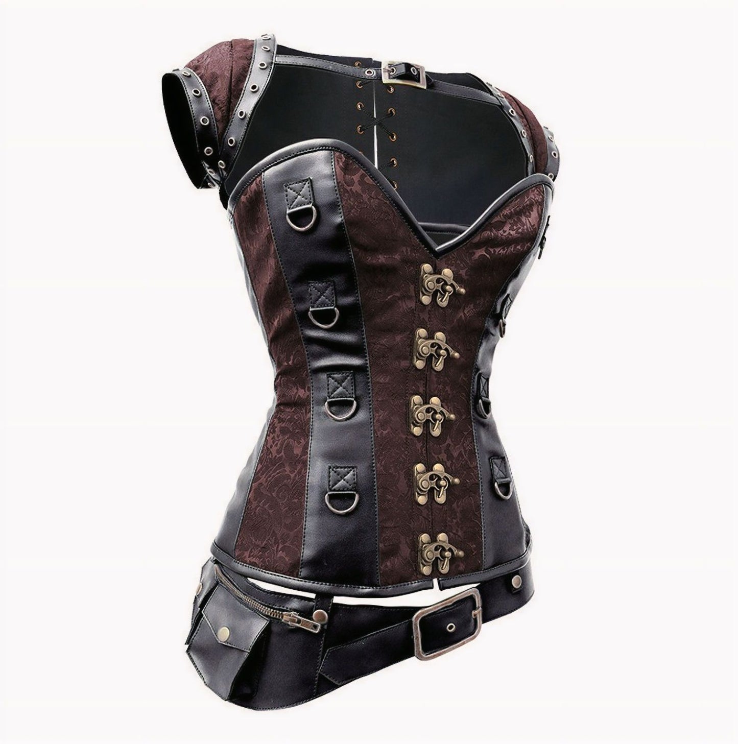 Clockwork Korset - Riem - Bolero Bruin/Zwart