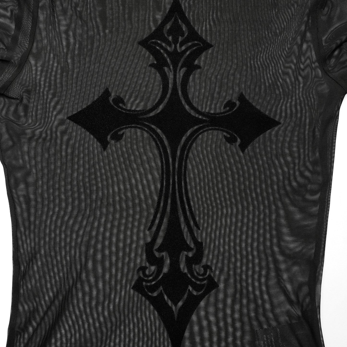 Black Cross Mesh Top II