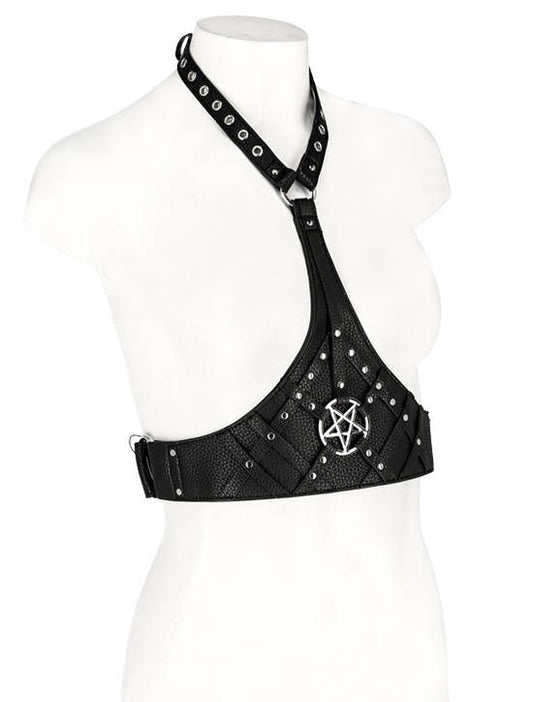 Pentagram Waist Belt with Collar