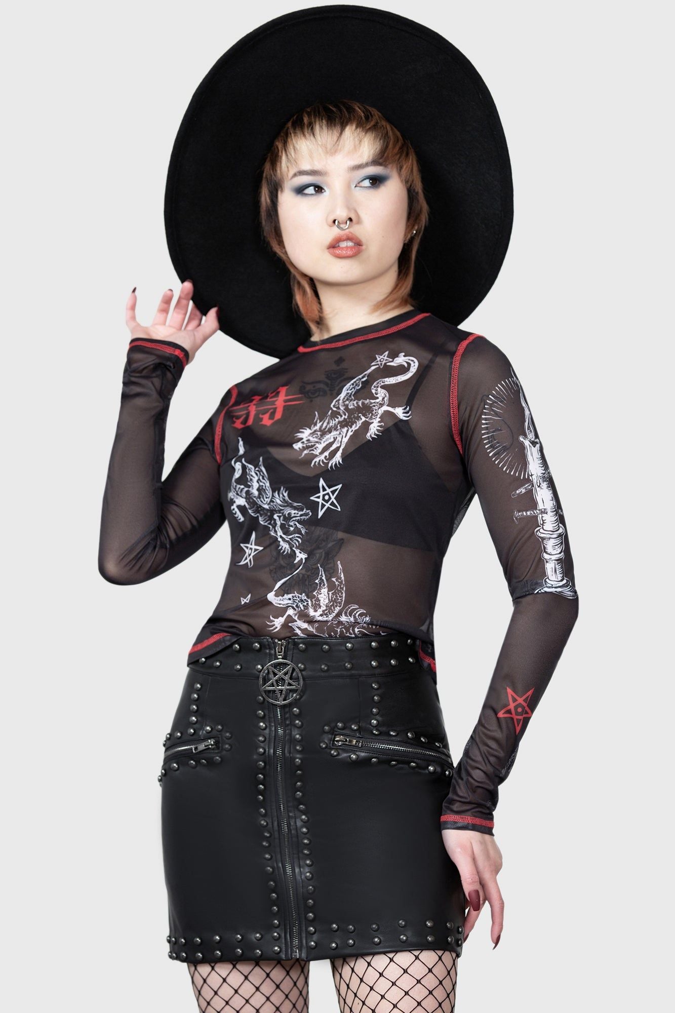 Killstar Devillment Long Sleeve Top