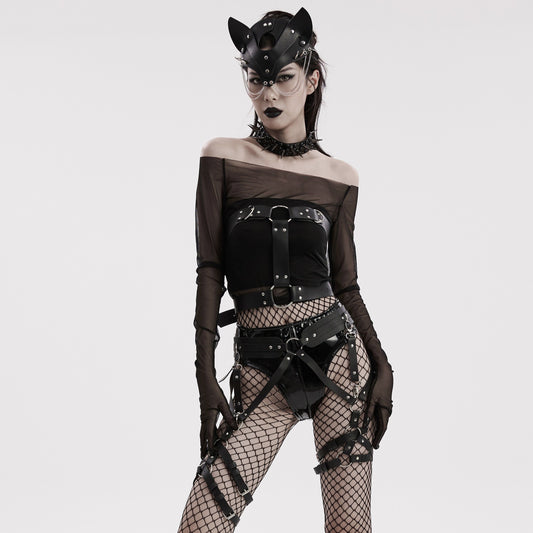 Haunt Me Waist Harness Zwart