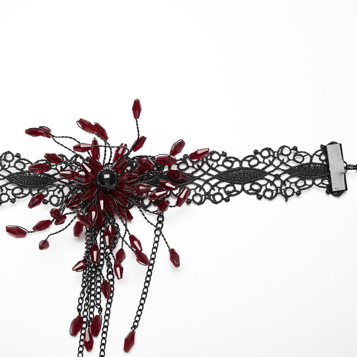 Accusations Halsband Zwart -Rood