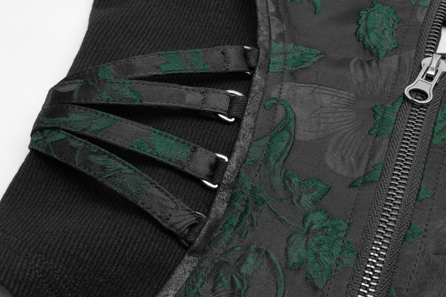 Take It All Corset Top Black/Green