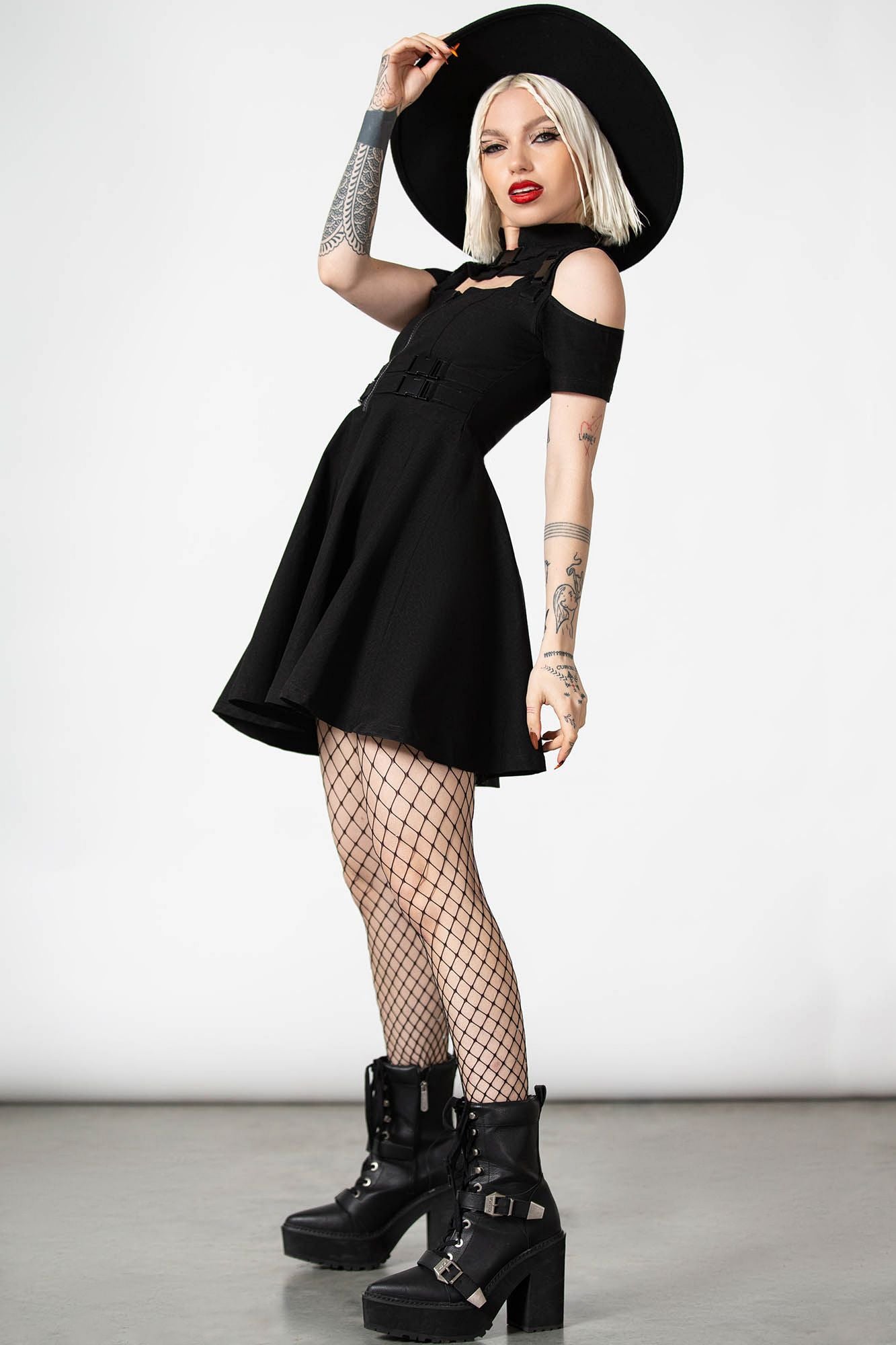 Killstar Cybermancy Zip Skater Dress