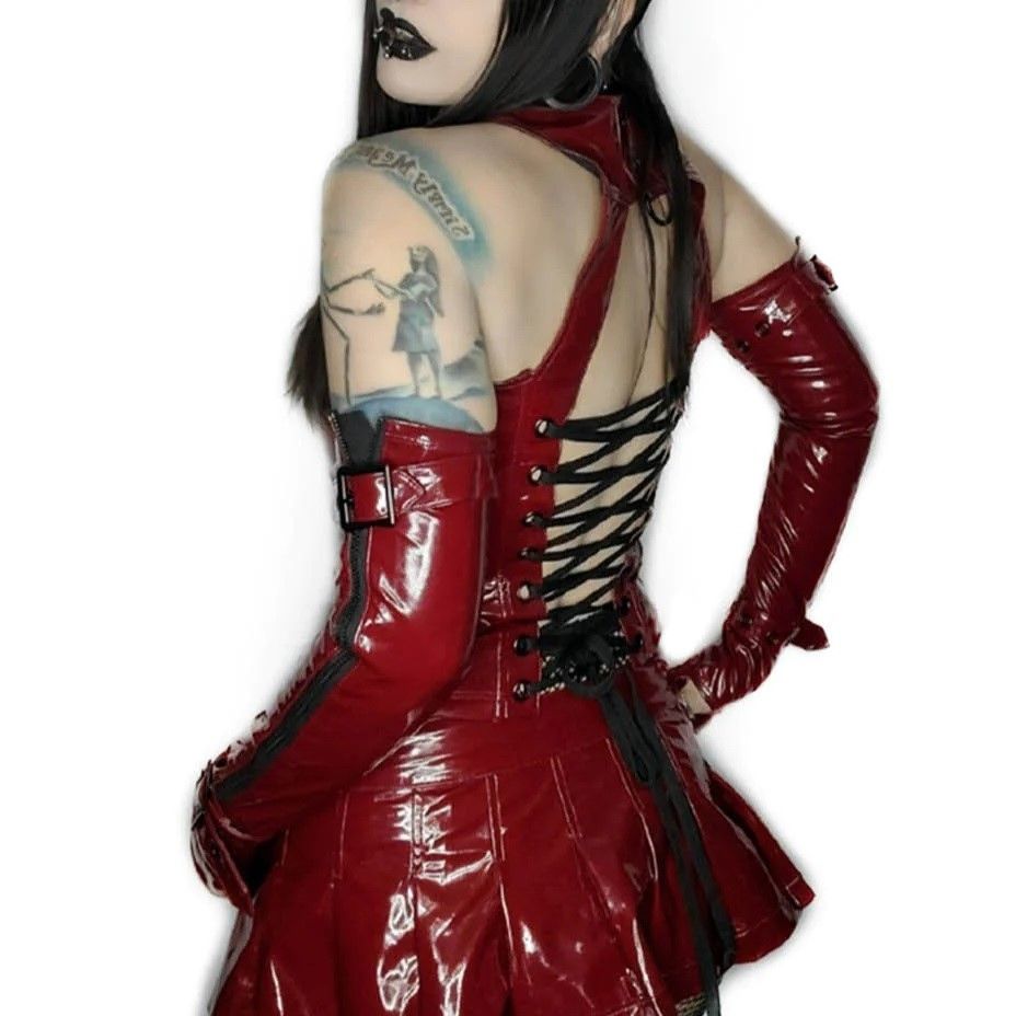 Lip Service Hardcore Classic PVC Bustier Red
