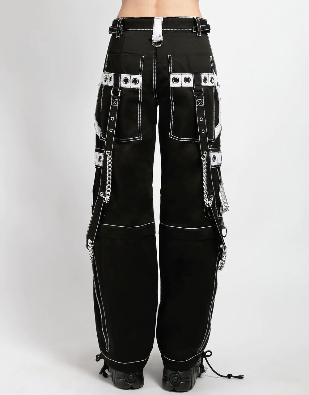 The Rough Broek Zwart - Wit