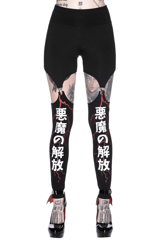 Killstar Release Me Suspender Legging