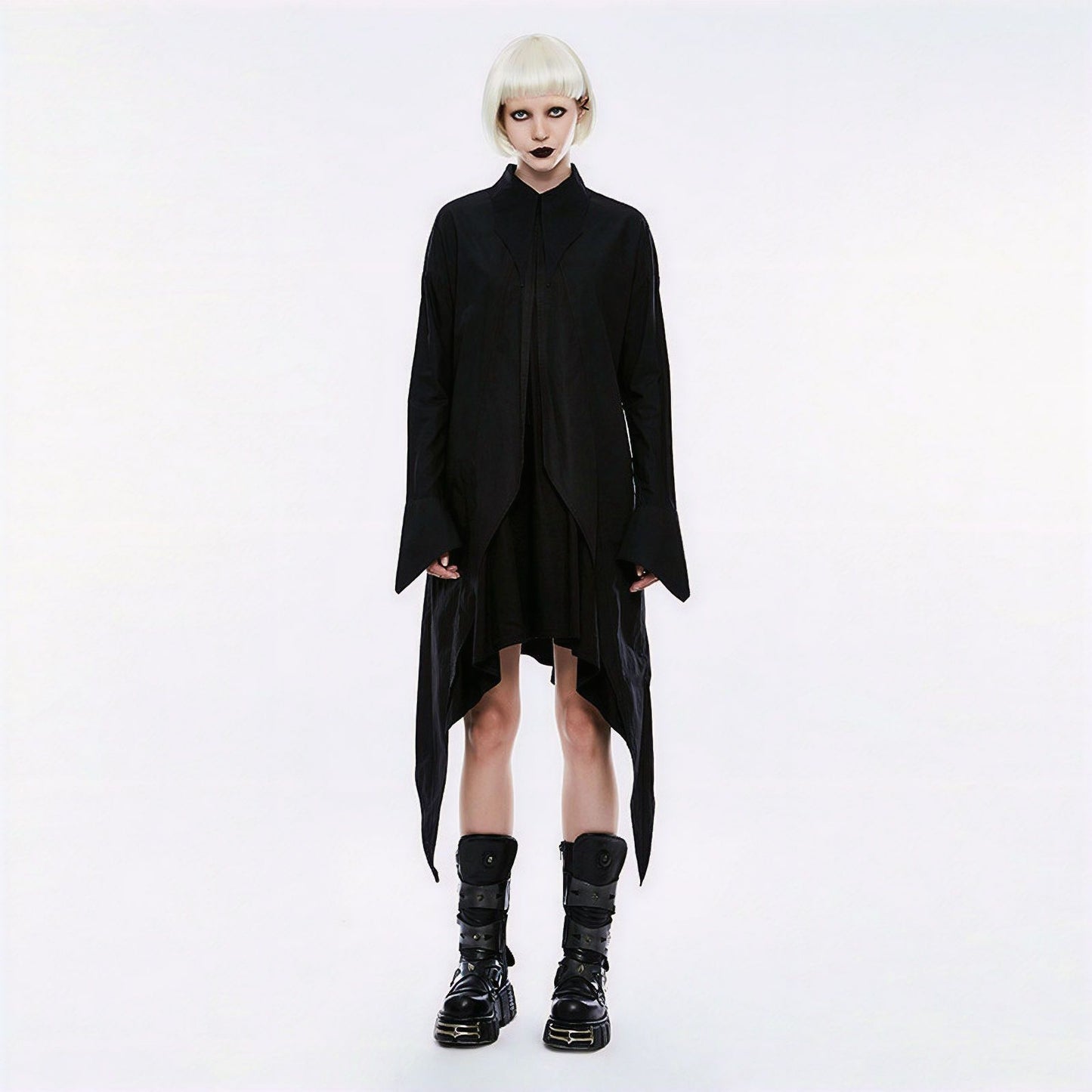 Punk Rave Black Shadows Shirt - Tunic