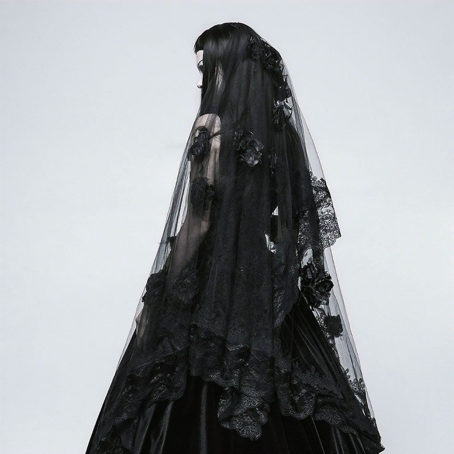 Black Roses Sluier S-224