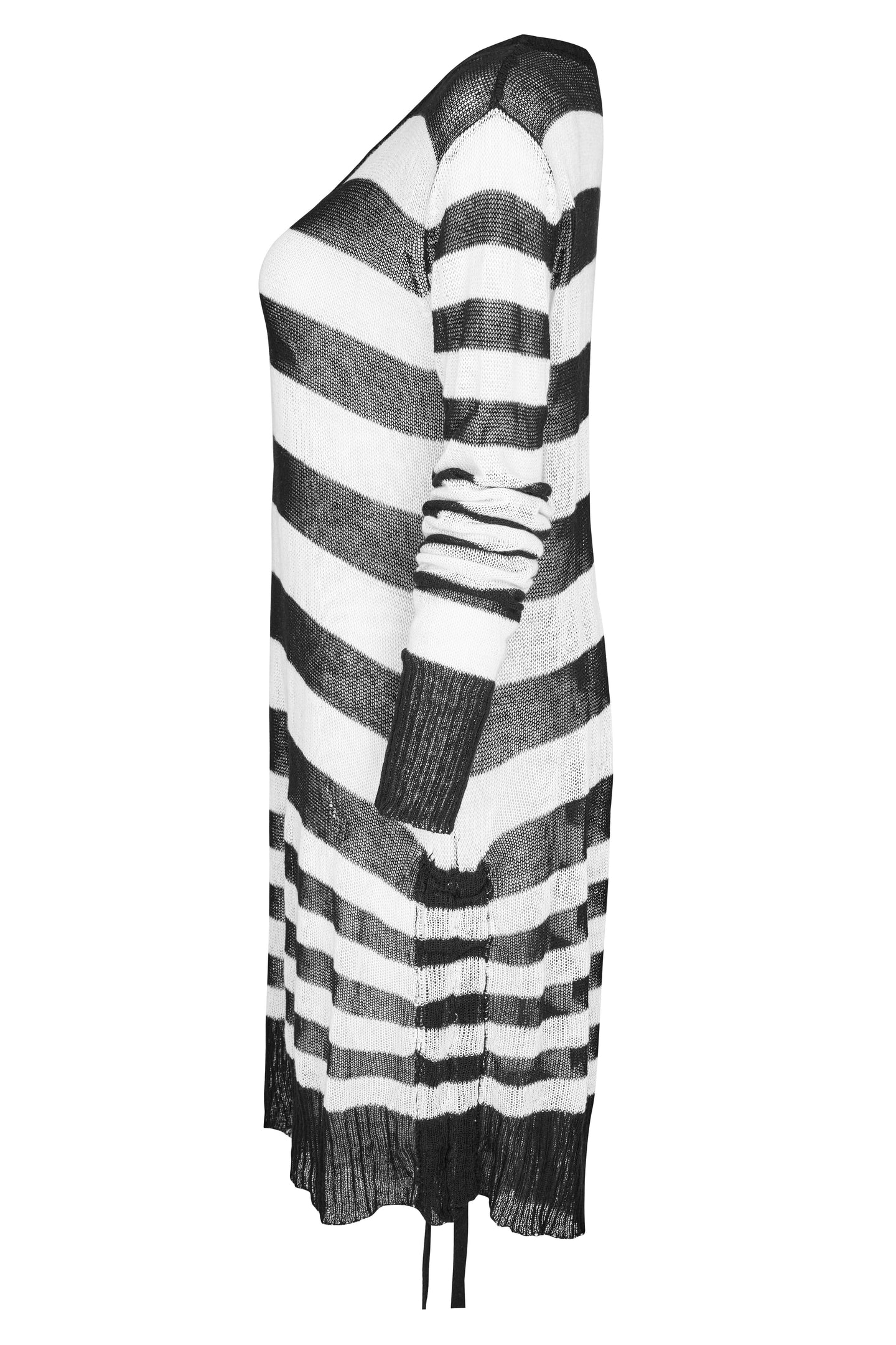 Divided Sweater Zwart -  Wit