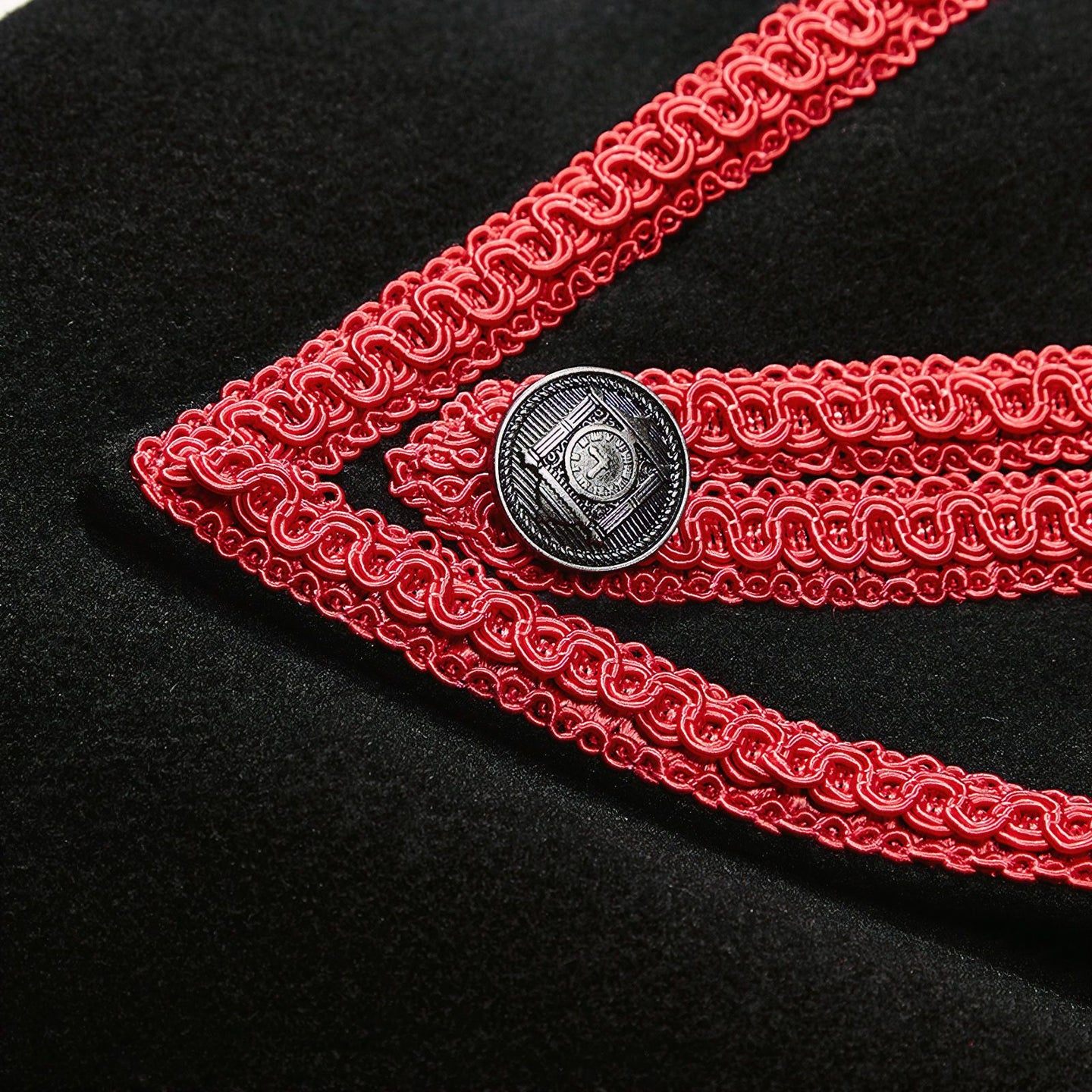 Mercenary Coat Black/Red