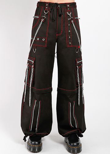 Chain to Chain Broek Zwart - Rood