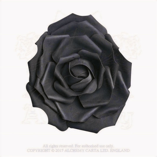 Large Black Rose Head