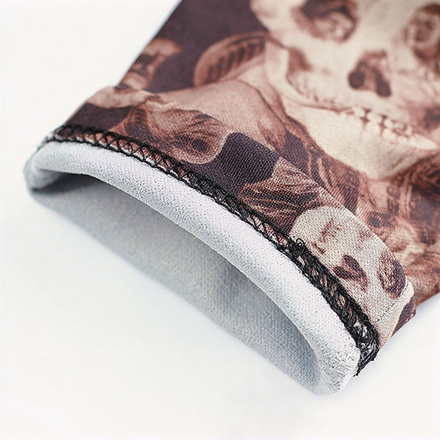 Skulls Leggings Brown - White K-259CO
