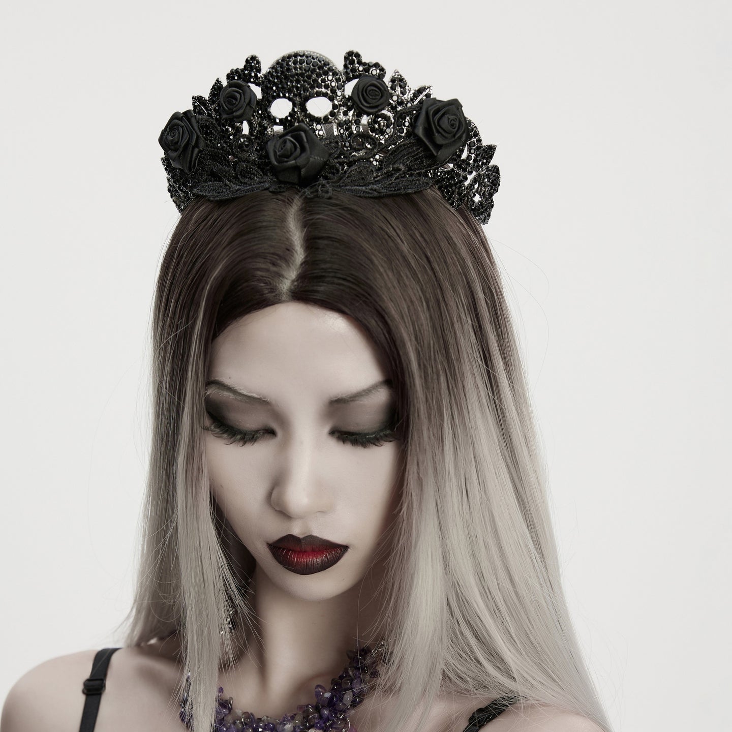 Skull & Roses Tiara Crown
