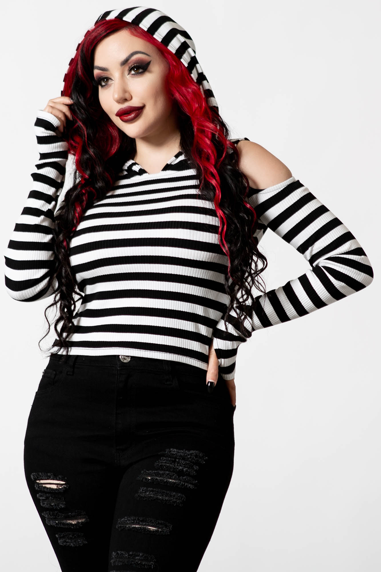 Killstar Cause of Death Top Zwart - Wit