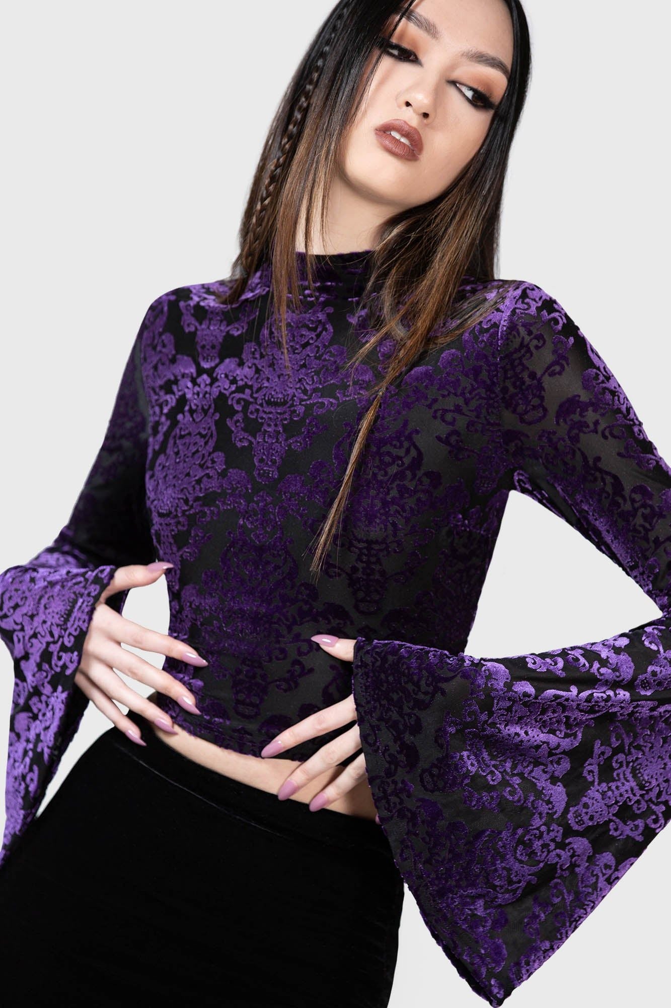 Vassago Long Sleeve Top Paars