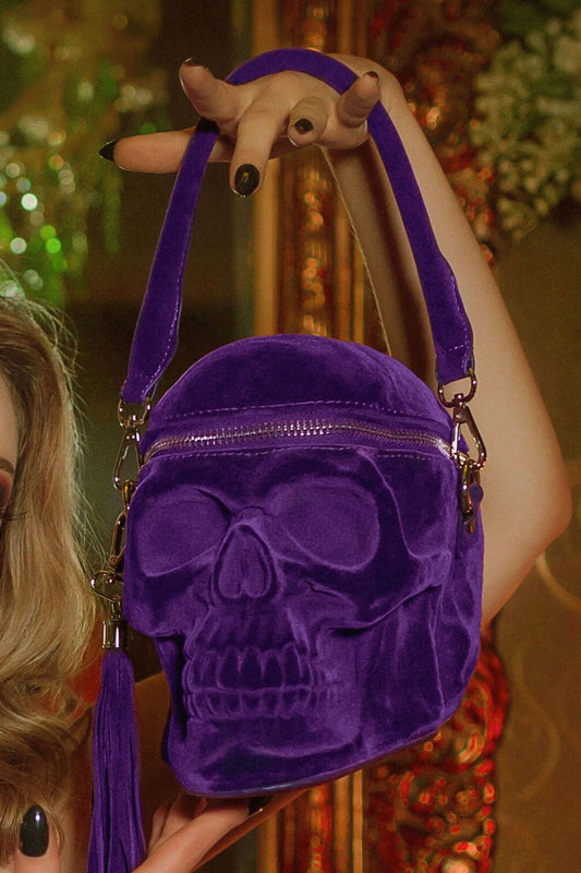 Grave Digger Skull Tas Plum