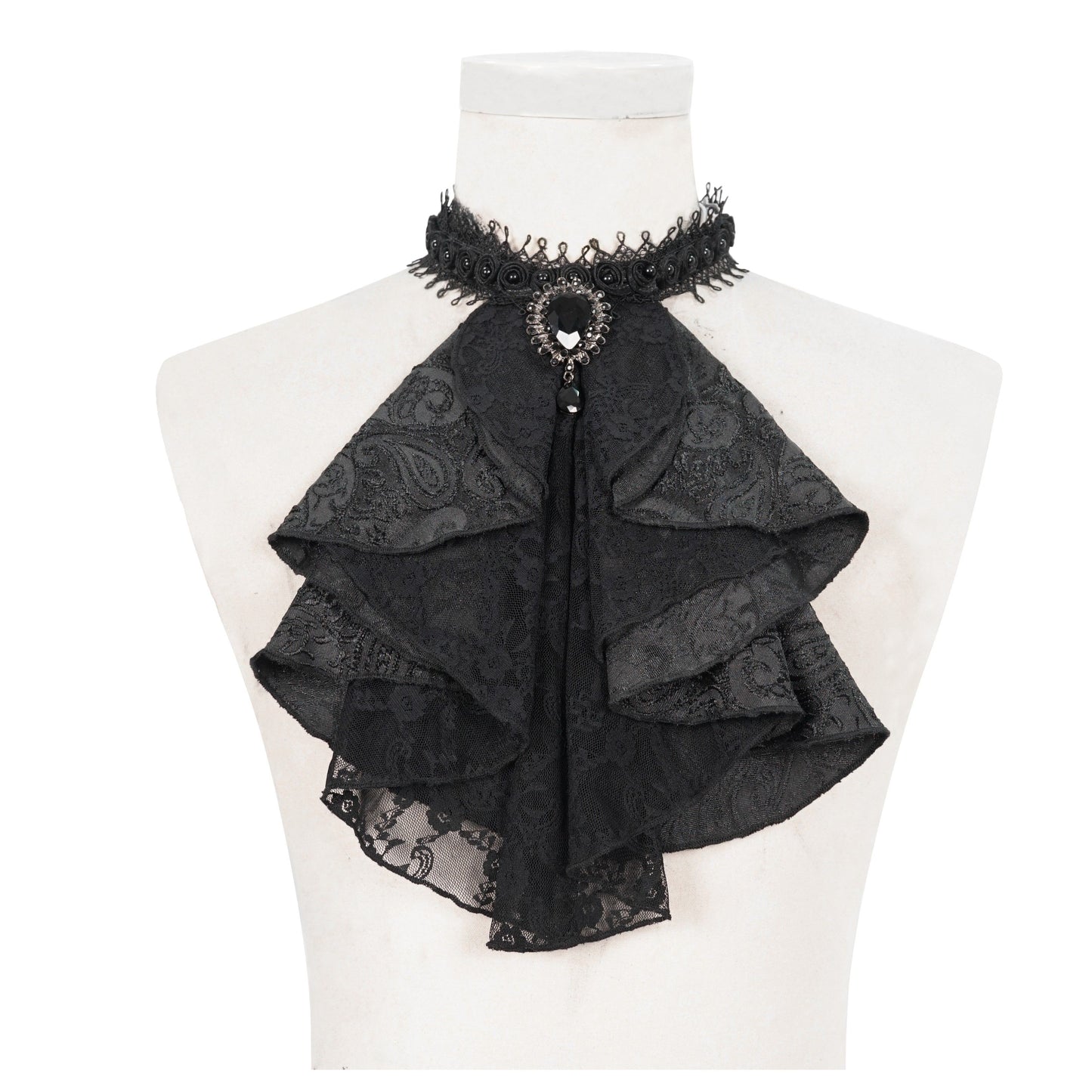 Devil Fashion Devoted Jabot Zwart