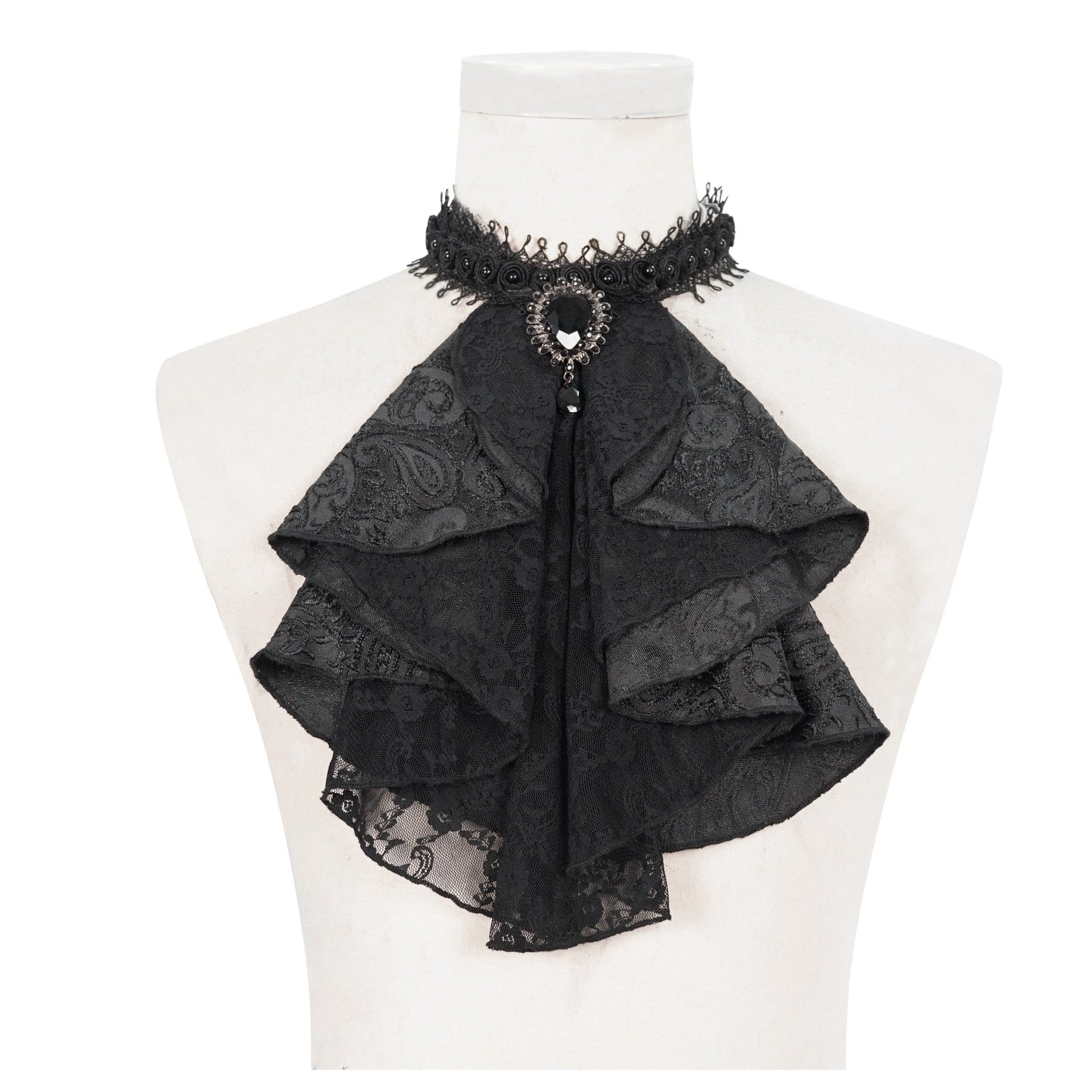 Devil Fashion Devoted Jabot Zwart