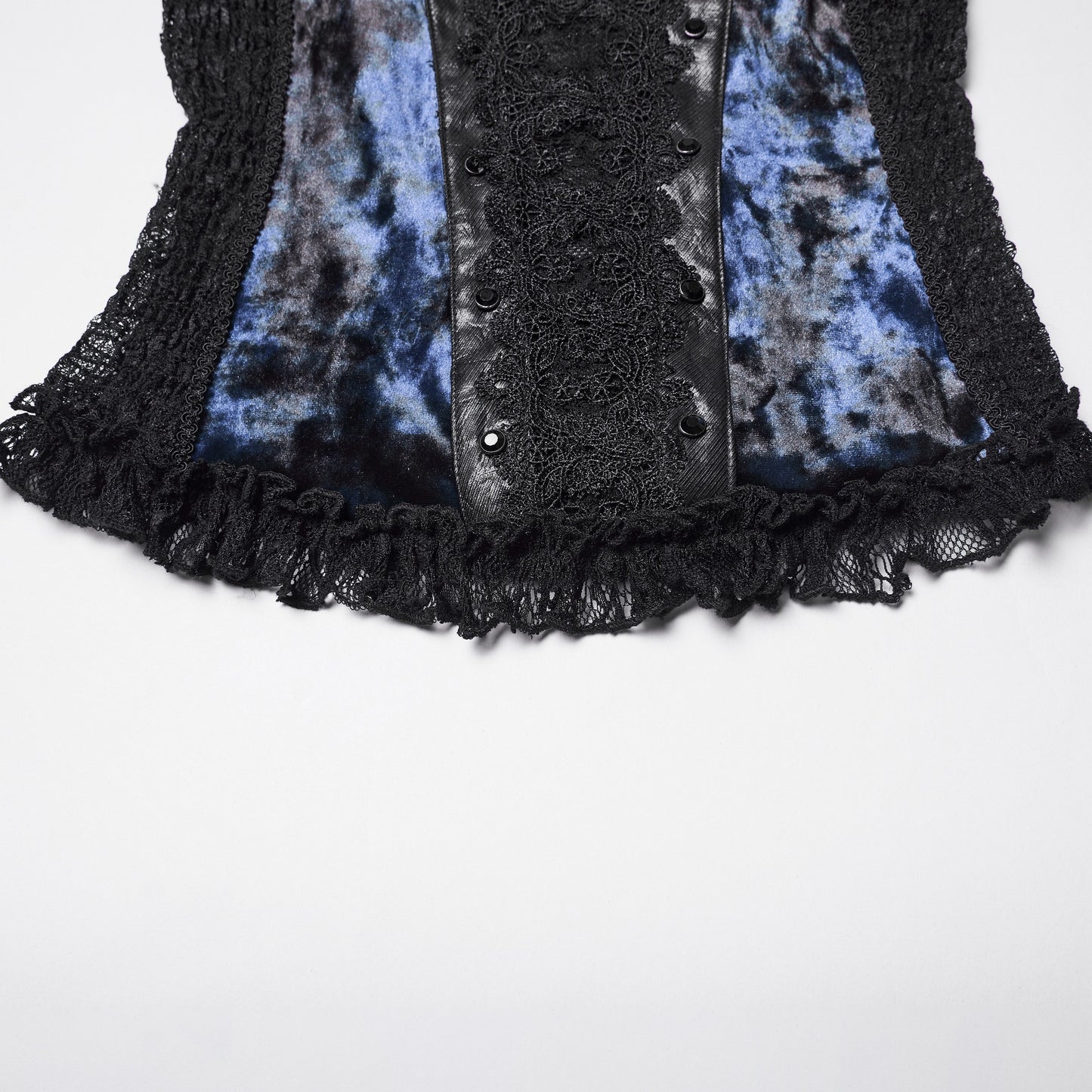 Broken Promise Top Blauw - Zwart