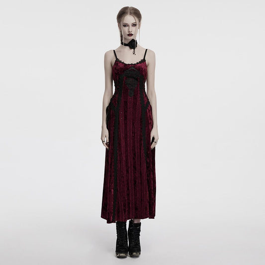 It's Gone Maxi Jurk Rood - Zwart