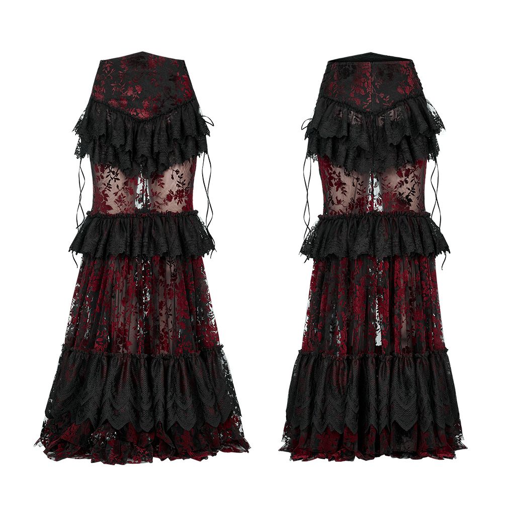 Full of Hope Rok Zwart - Rood