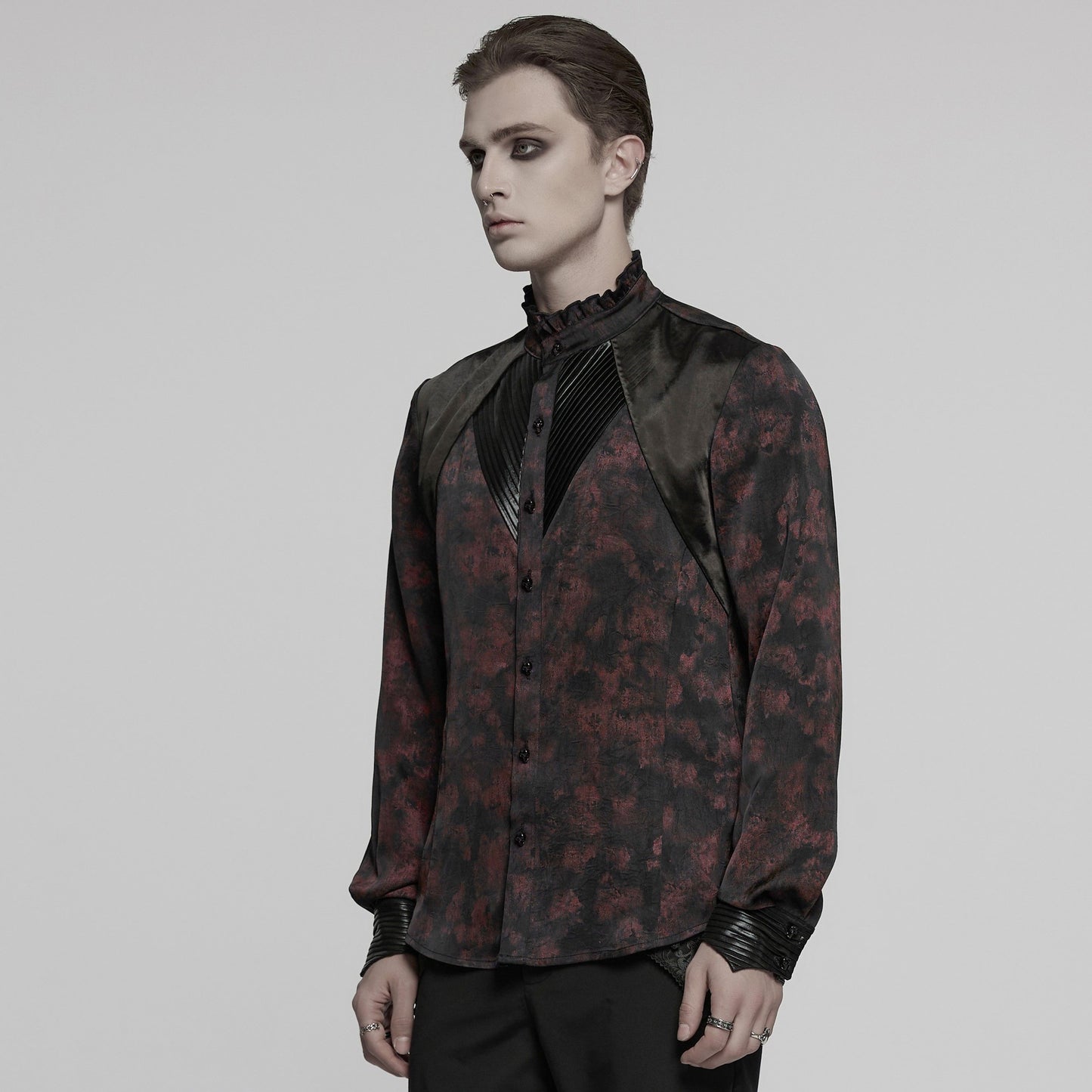 Punk Rave On My Way Shirt Zwart - Rood