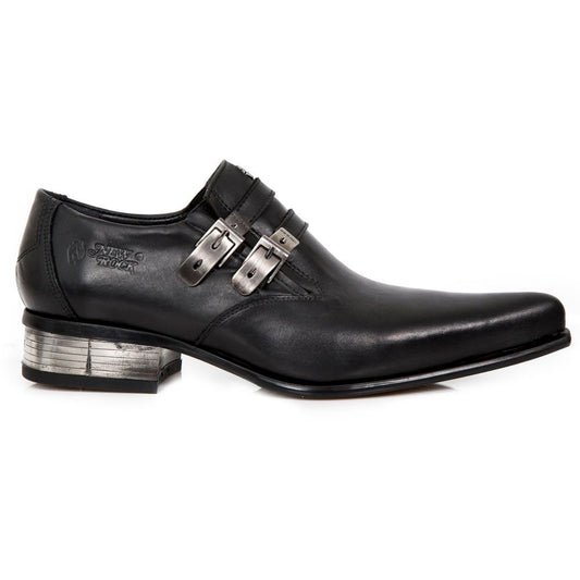 New Rock Schoenen M.2246 Zwart Leer