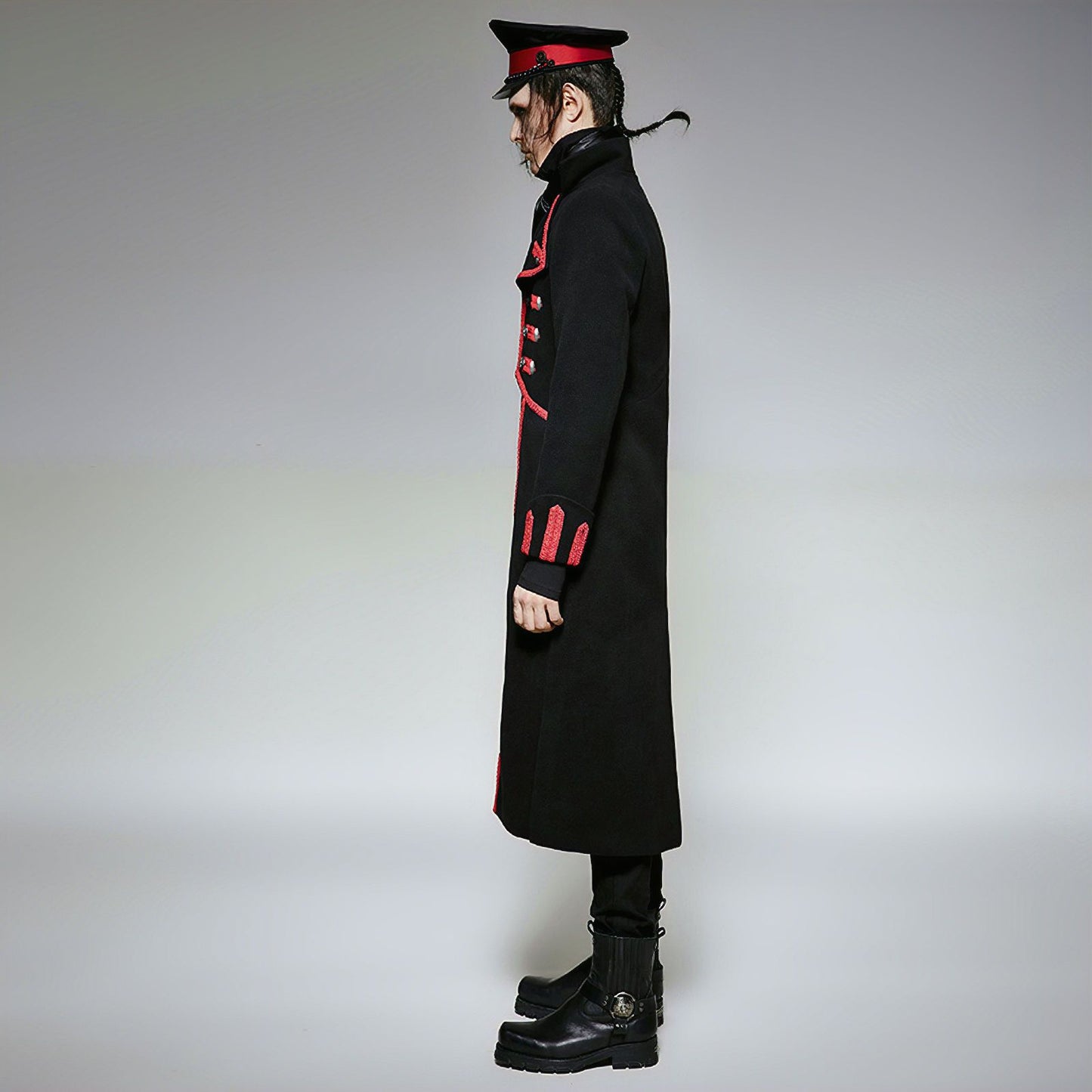 Mercenary Coat Black/Red