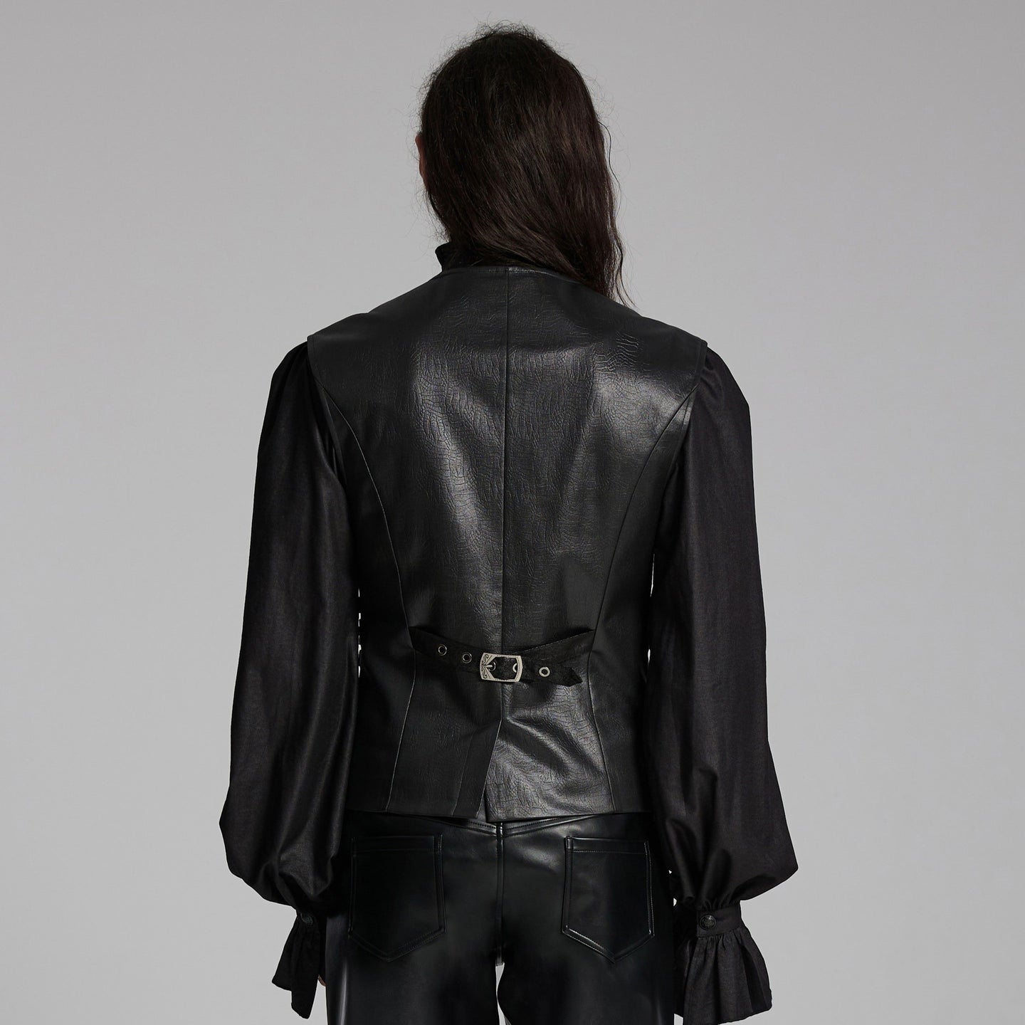 It's Time Waistcoat Zwart