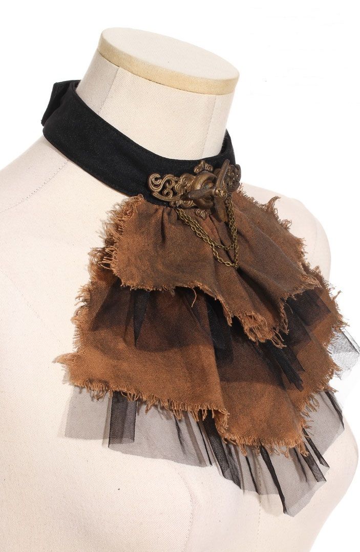 Aviator Jabot Brown/Black