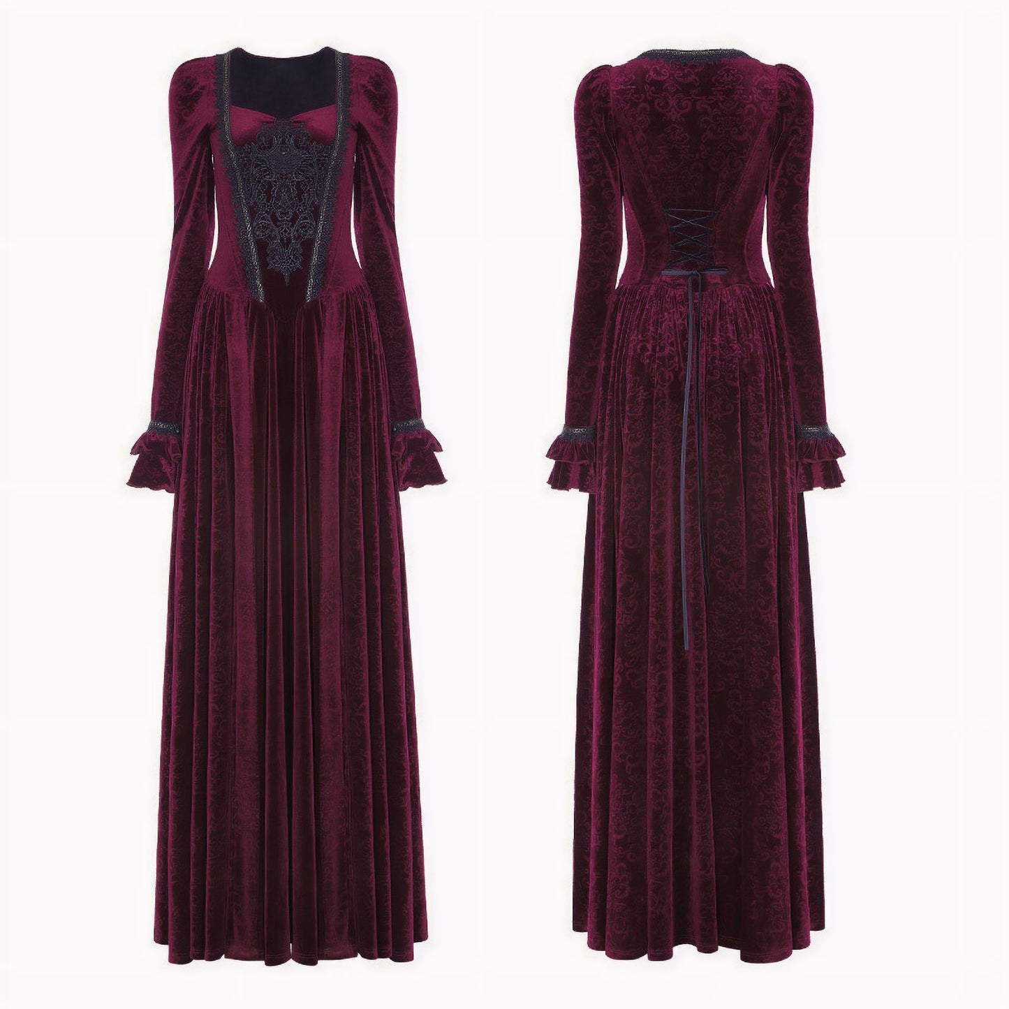 No Illusions Jurk Bordeaux